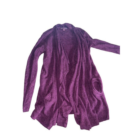 Barefoot Dreams Style 903 cozy chic lite island wrap burgundy cardigan (B11) XXS - Picture 1 of 4